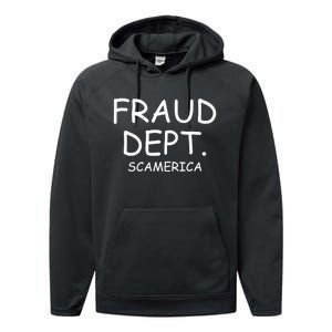 Fraud Dept Scam America Performance Fleece Hoodie