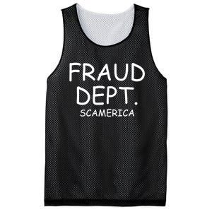 Fraud Dept Scam America Mesh Reversible Basketball Jersey Tank