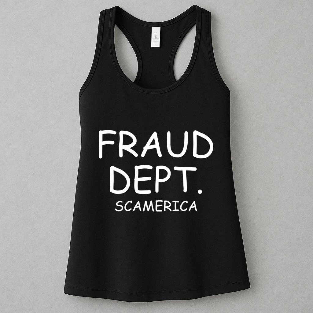Fraud Dept Scam America Womens Tank Top