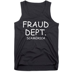 Fraud Dept Scam America Tank Top