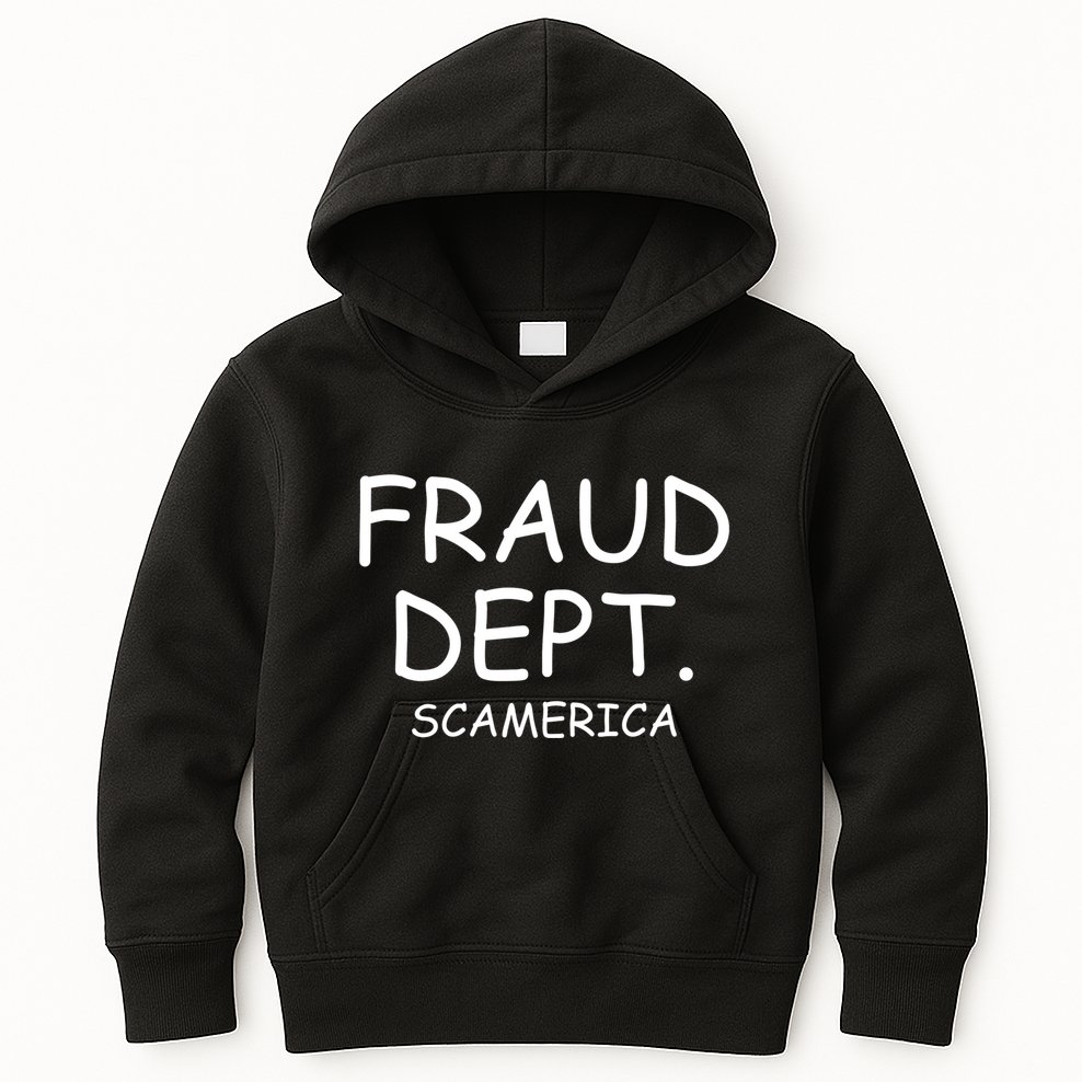 Fraud Dept Scam America Kids Hoodie