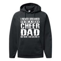 FatherS Day Shirts Cheer Dad & Killing It Cheerdancing Performance Fleece Hoodie