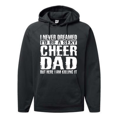 FatherS Day Shirts Cheer Dad & Killing It Cheerdancing Performance Fleece Hoodie