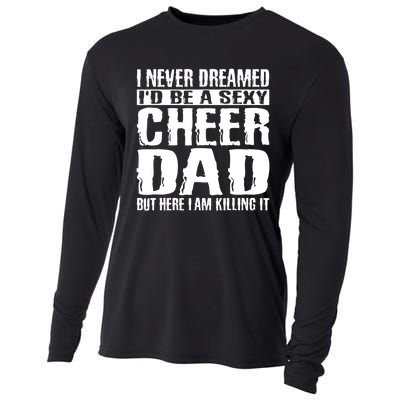 FatherS Day Shirts Cheer Dad & Killing It Cheerdancing Cooling Performance Long Sleeve Crew