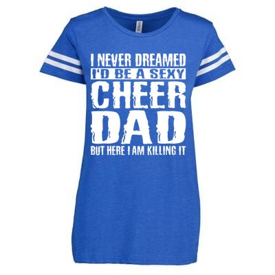 FatherS Day Shirts Cheer Dad & Killing It Cheerdancing Enza Ladies Jersey Football T-Shirt