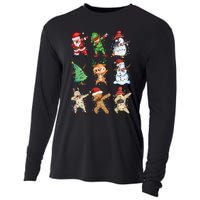 Festive Dabbing Santa Elf Crew for Christmas Cooling Performance Long Sleeve Crew