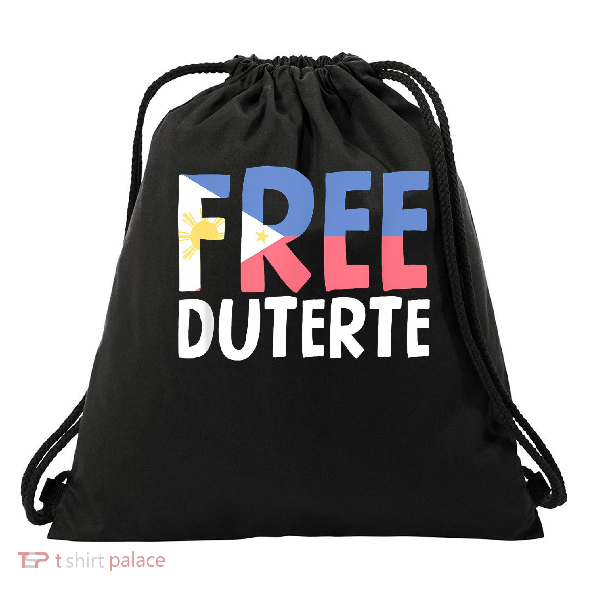 Free Duterte Supporter President Rodrigo Digong Duterte Drawstring Bag