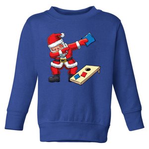 Funny Dabbing Santa Claus Cornhole Christmas Corn Hole Xmas Cool Gift Toddler Sweatshirt