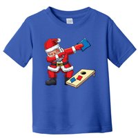 Funny Dabbing Santa Claus Cornhole Christmas Corn Hole Xmas Cool Gift Toddler T-Shirt