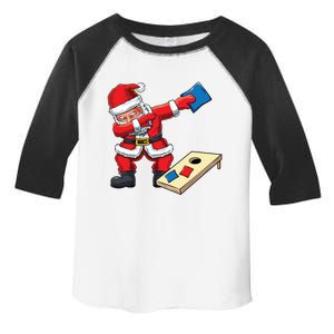 Funny Dabbing Santa Claus Cornhole Christmas Corn Hole Xmas Cool Gift Toddler Fine Jersey T-Shirt