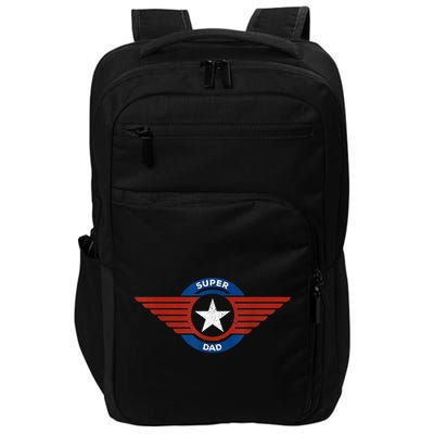 Father's Day Super Hero Dad Father And Protector Impact Tech Backpack