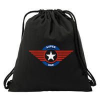 Father's Day Super Hero Dad Father And Protector Drawstring Bag