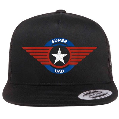 Father's Day Super Hero Dad Father And Protector Flatbill Hat