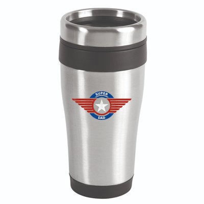 Father's Day Super Hero Dad Father And Protector 16oz Travel Tumbler