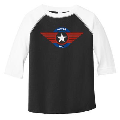 Father's Day Super Hero Dad Father And Protector Toddler Fine Jersey T-Shirt