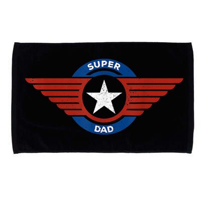 Father's Day Super Hero Dad Father And Protector Microfiber Hand Towel