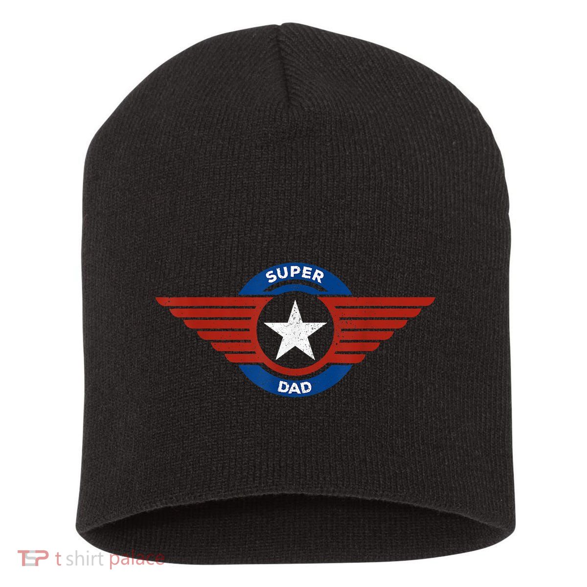 Father's Day Super Hero Dad Father And Protector Short Acrylic Beanie