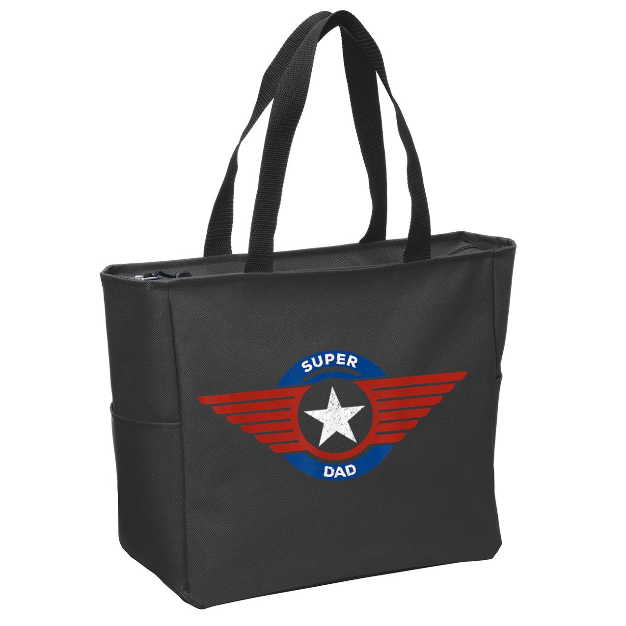 Father's Day Super Hero Dad Father And Protector Zip Tote Bag