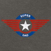 Father's Day Super Hero Dad Father And Protector Cotton Canvas Backpack