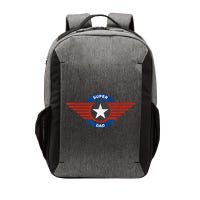 Father's Day Super Hero Dad Father And Protector Vector Backpack