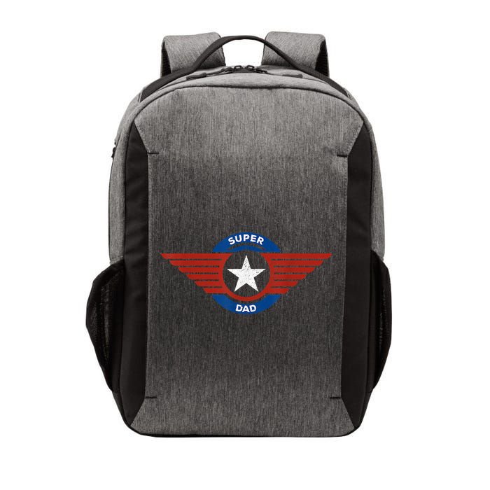 Father's Day Super Hero Dad Father And Protector Vector Backpack