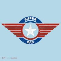 Father's Day Super Hero Dad Father And Protector Women's V-Neck T-Shirt