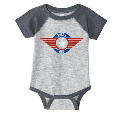 Father's Day Super Hero Dad Father And Protector Infant Baby Jersey Bodysuit