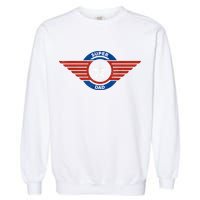 Father's Day Super Hero Dad Father And Protector Garment-Dyed Sweatshirt
