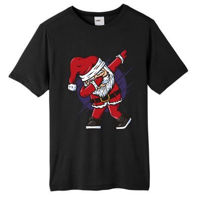 Funny Dabbing Santa Claus Dab Color Christmas Holiday Dance Cool Gift Tall Fusion ChromaSoft Performance T-Shirt