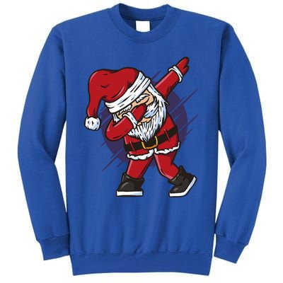 Funny Dabbing Santa Claus Dab Color Christmas Holiday Dance Cool Gift Tall Sweatshirt