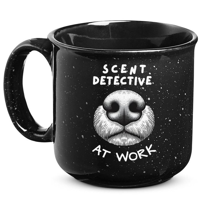 Fun Dog Scent Design Scent Detective At Work 15oz Campfire Ceramic Mug