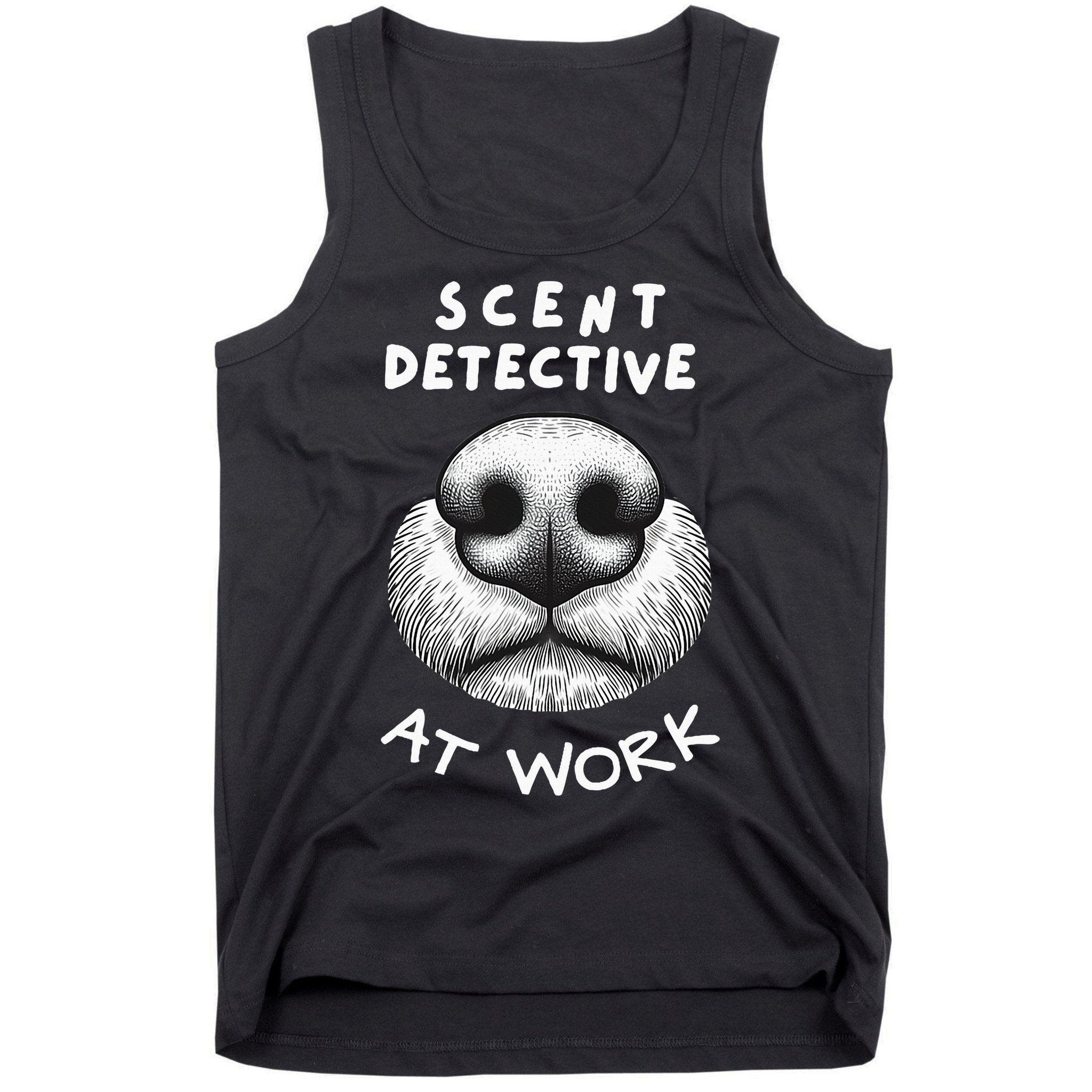 Fun Dog Scent Design Scent Detective At Work Tank Top