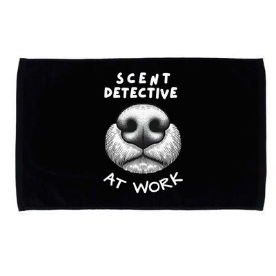 Fun Dog Scent Design Scent Detective At Work Microfiber Hand Towel