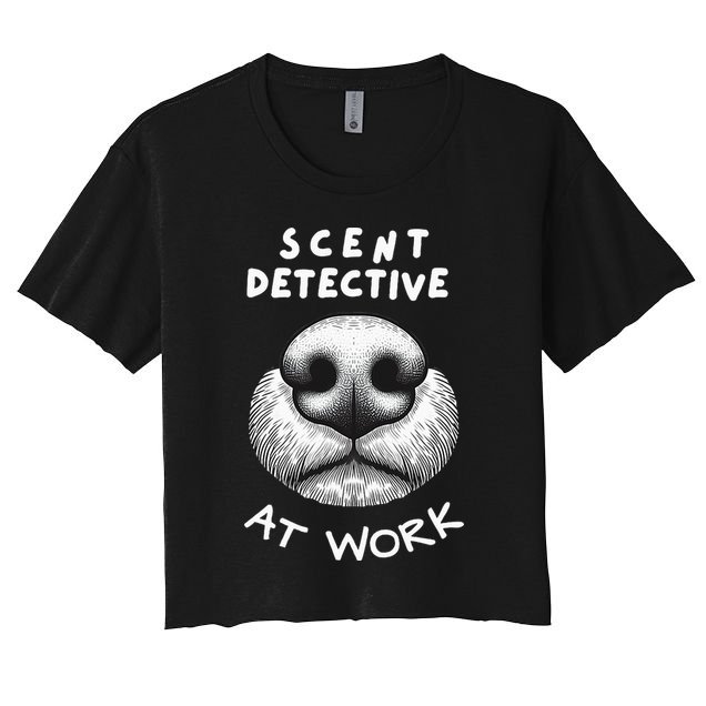 Fun Dog Scent Design Scent Detective At Work Crop Top