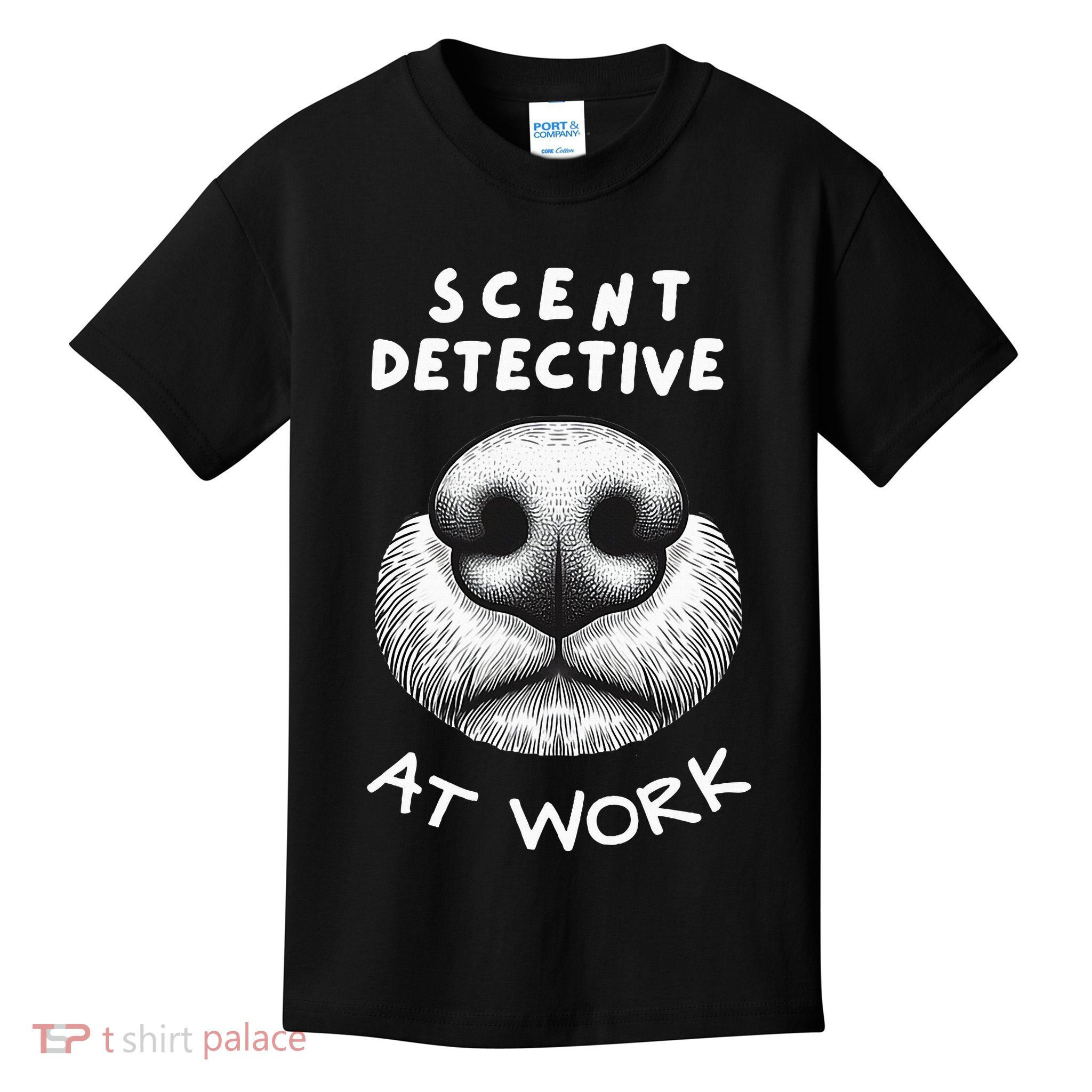 Fun Dog Scent Design Scent Detective At Work Kids T-Shirt