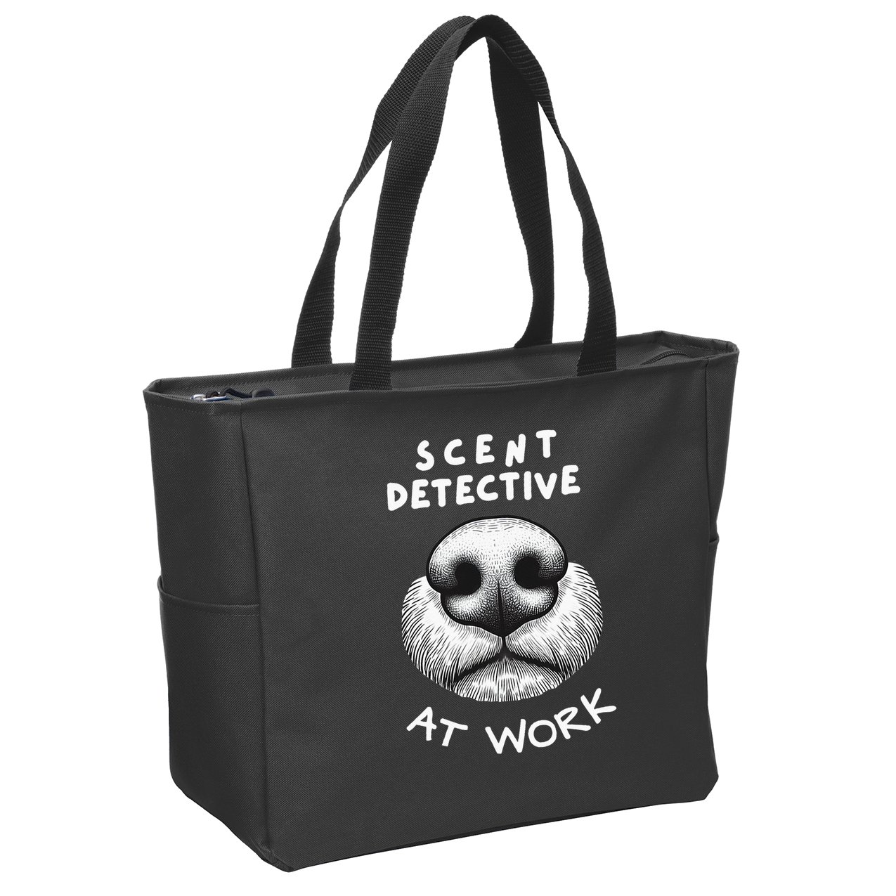 Fun Dog Scent Design Scent Detective At Work Zip Tote Bag