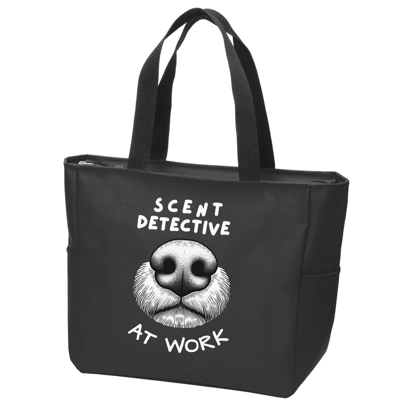 Fun Dog Scent Design Scent Detective At Work Zip Tote Bag