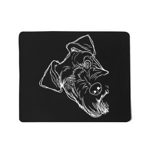 Funny Dog Schnauzer Mousepad