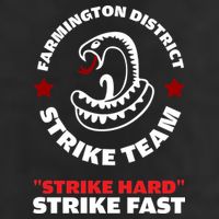 Farmington District Strike Team Strike Hard Strike Fast 7 Panel Mesh Trucker Snapback Hat