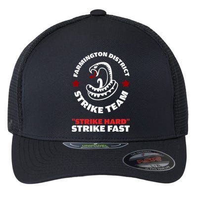 Farmington District Strike Team Strike Hard Strike Fast Flexfit Unipanel Trucker Cap