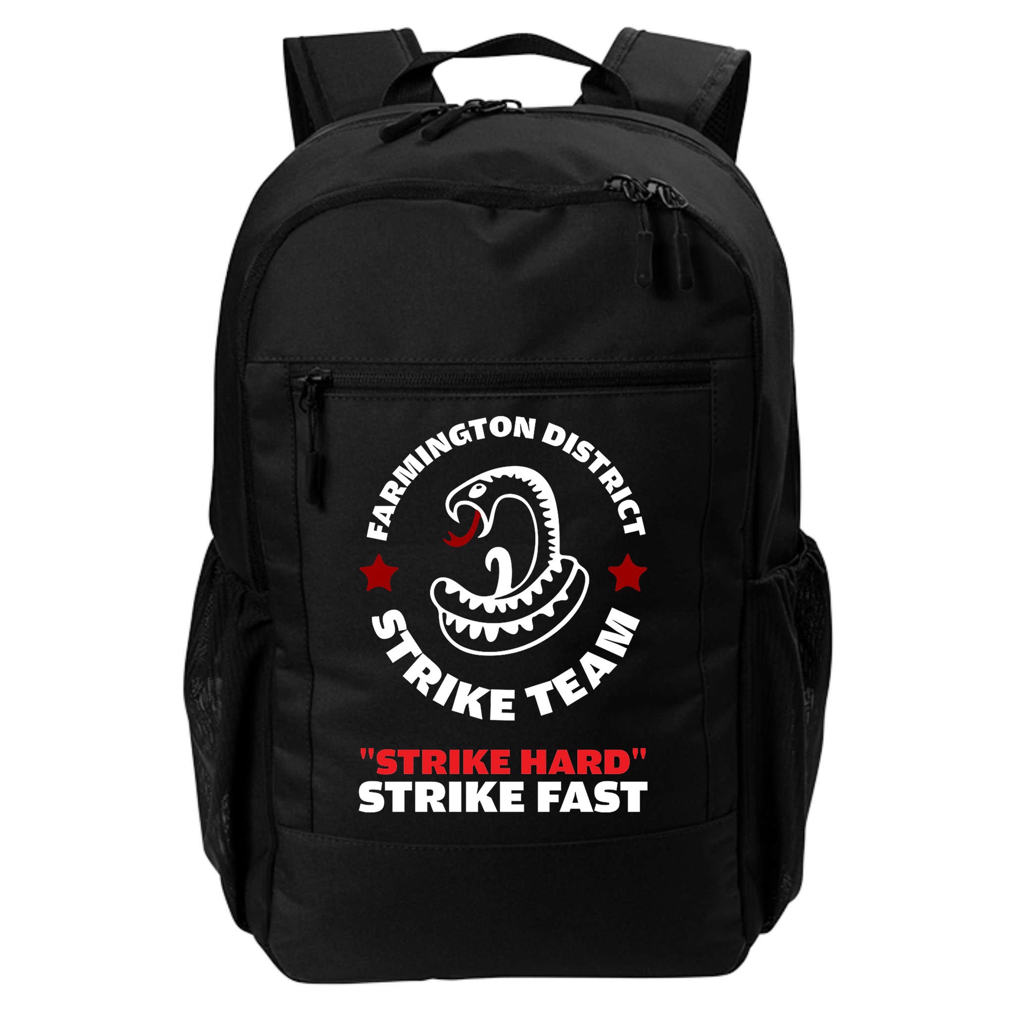 Farmington District Strike Team Strike Hard Strike Fast Backpack
