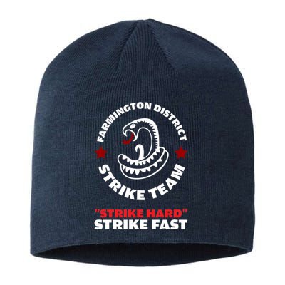 Farmington District Strike Team Strike Hard Strike Fast Sustainable Beanie