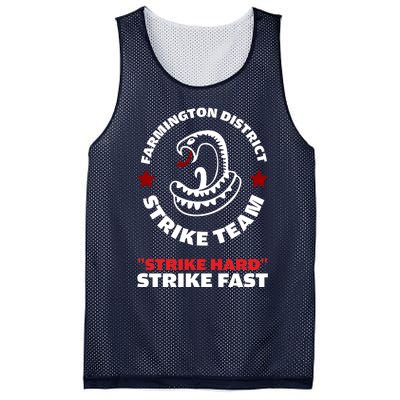 Farmington District Strike Team Strike Hard Strike Fast Mesh Reversible Basketball Jersey Tank