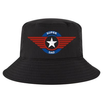 Father's Day Super Hero Dad Father and Protector Cool Comfort Performance Bucket Hat