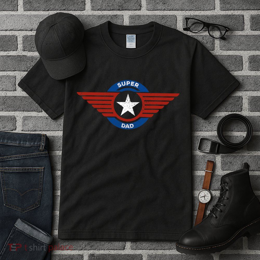 Father's Day Super Hero Dad Father and Protector Tall T-Shirt