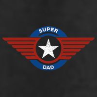 Father's Day Super Hero Dad Father and Protector Large Microfiber Waffle Golf Towel