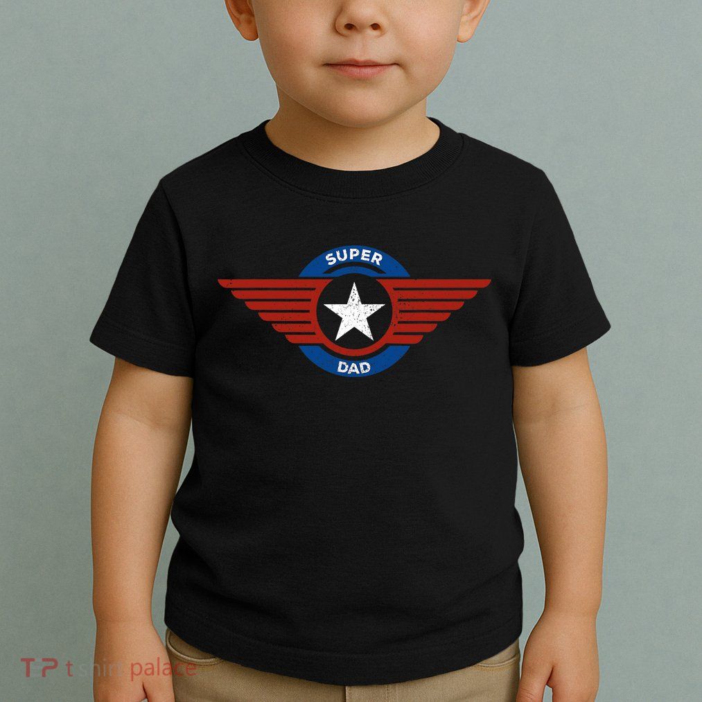 Father's Day Super Hero Dad Father and Protector Toddler T-Shirt