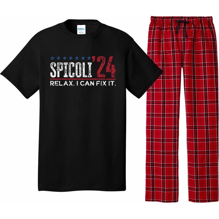 Funny Distressed Spicoli 24 Spicoli 2024 Relax I Can Fix It Pajama Set