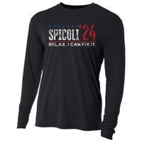 Funny Distressed Spicoli 24 Spicoli 2024 Relax I Can Fix It Cooling Performance Long Sleeve Crew