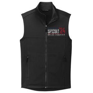 Funny Distressed Spicoli 24 Spicoli 2024 Relax I Can Fix It Collective Smooth Fleece Vest